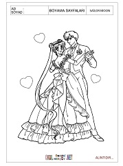 Sailor Moon boyama sayfaları